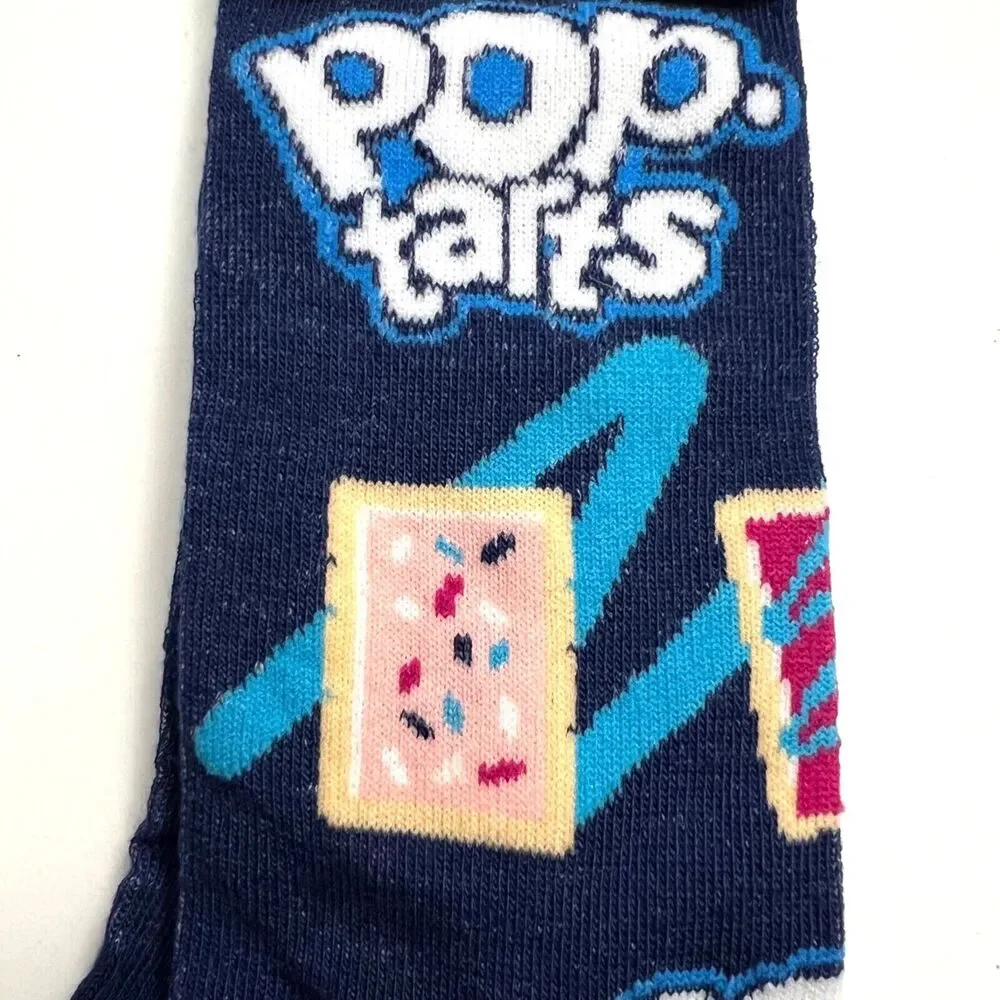 Odd Sox Unisex Pop Tarts Breakfast Snack Novelty Crew Socks Blue Classic Retro